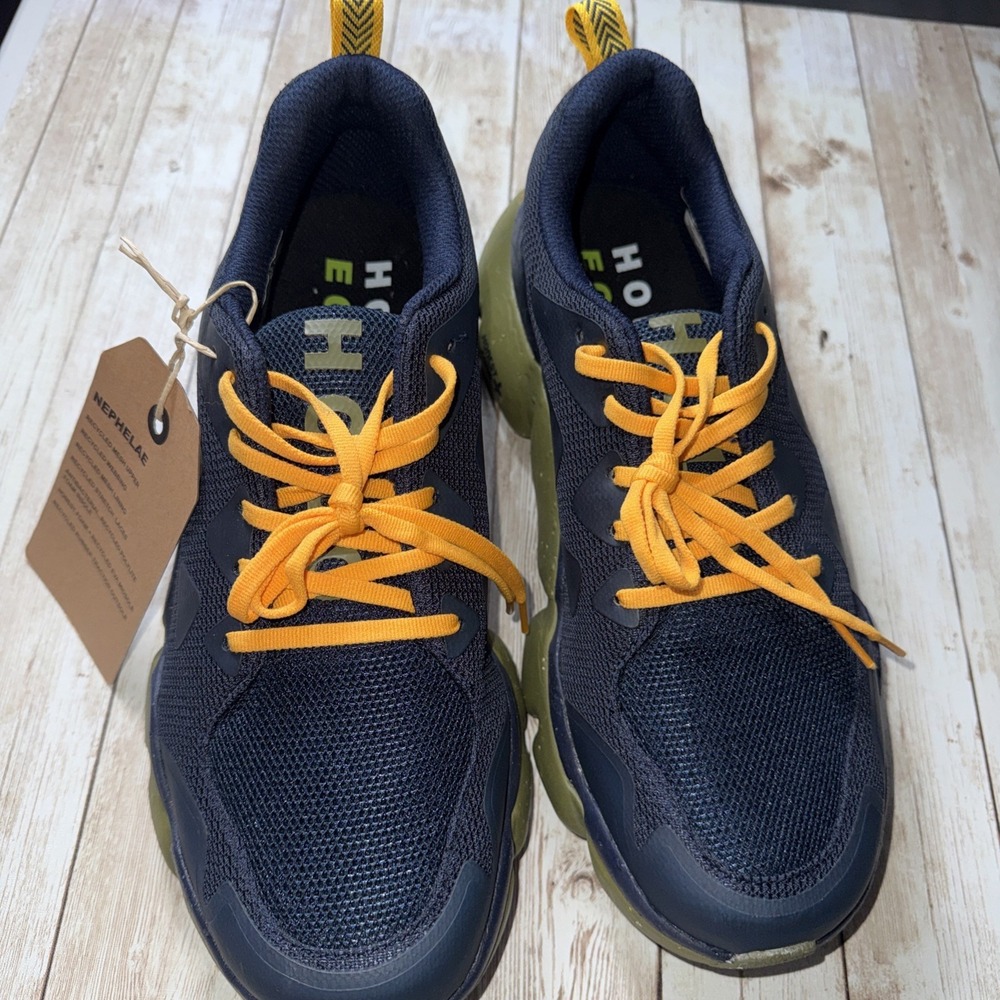 HOLO Footwear Nephelae‎ Men's Trail Running Shoes Size 9 Navy Blue Olive Green